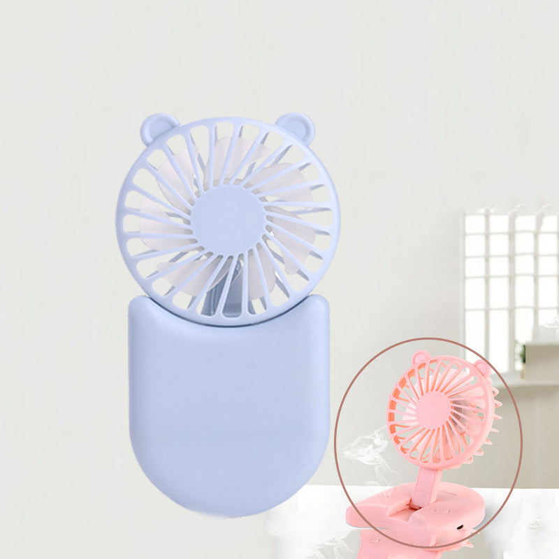 Neck Fan Mini Portable Handheld Fan Battery Operated Desktop Folding Fan