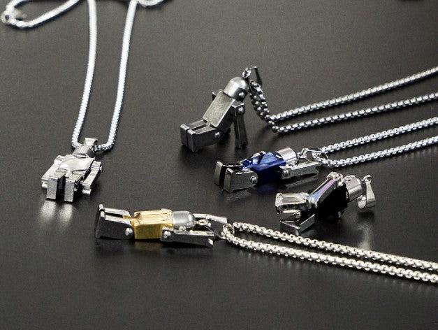 Stainless Steel Robot Necklace
