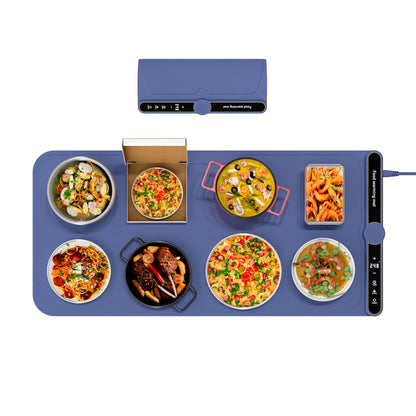 Food Warming Mat Electric Warming Tray Roll Up Food Warmers for Parties Buffet-Large Size