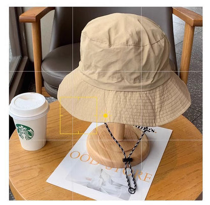 Quick Dry Packable Bucket Hat Outdoor Water-Resistant Sun Hats with Hanging Hook