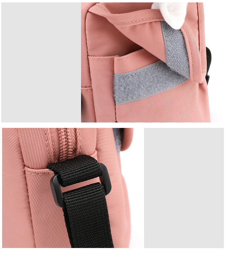 Nylon Mini Crossbody Bag Single Shoulder Bag Daily Cell Phone Purse Bag Stadium Approved Bag