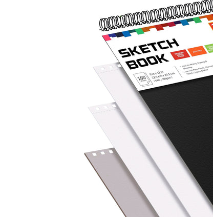 9x12" Sketch Book 100 Sheets Sketch Pad Sketch Papers For Kids And Adults