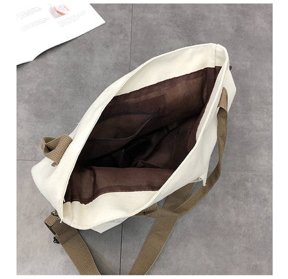 12 oz Canvas Grocery Shopping Tote Bag Single Shoulder Bag Crossbody Bag
