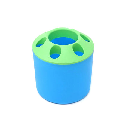 Multi-Function Perforated Plastic Toothbrush Holder Storage Barrels Desktop Pen Holder Storage Boxes