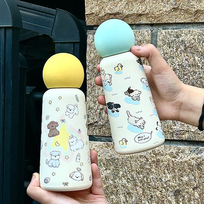 Full Imprint 12 Oz/350ml Water Bottle 316 Stainless Steel Bottle Vacuum Mug Cute Thermos-Model B