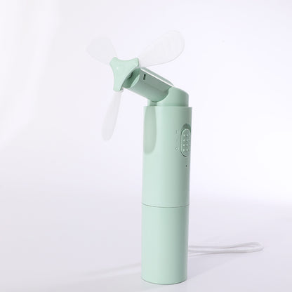 2000mAh Power Bank Folding Handheld Mini Fan Portable Rechargeable Small Foldable