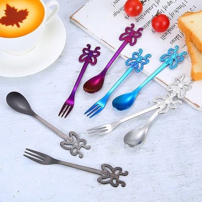 Spoons and Forks Set Food Grade Stainless Steel Forks and Spoons Set