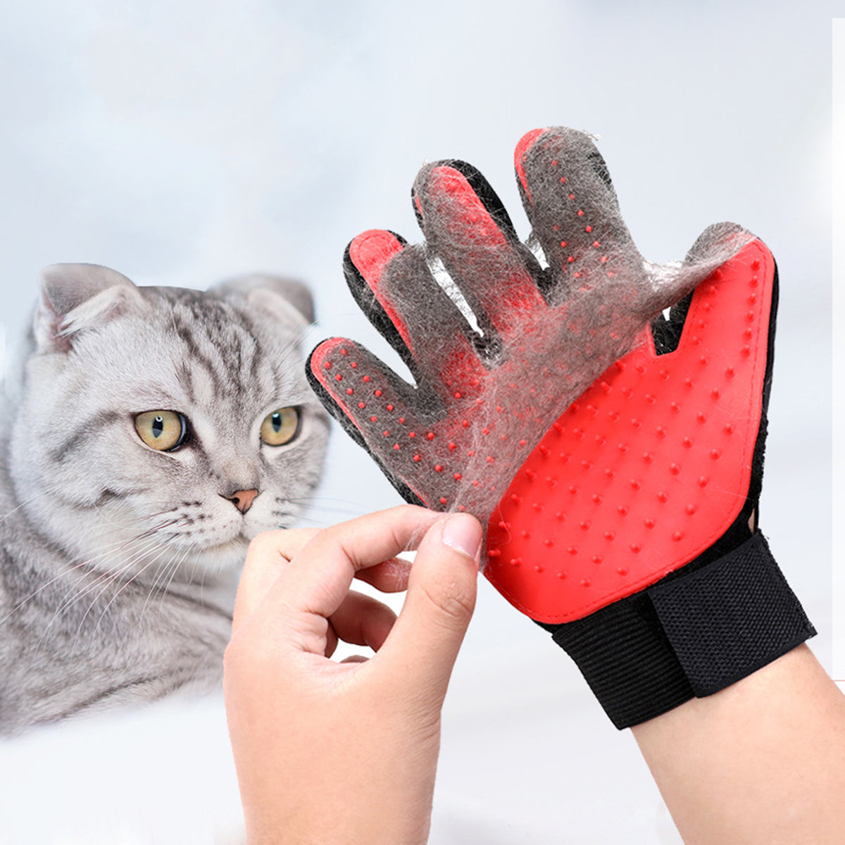 One pcs 180 Shorter Needles Pet Grooming Brush Glove
