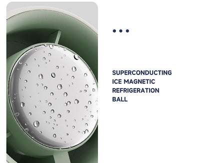 Handheld Fan Freezy Personal Fan Refrigeration Fan W/ 1-100 Stepless Adjusting & Battery Status
