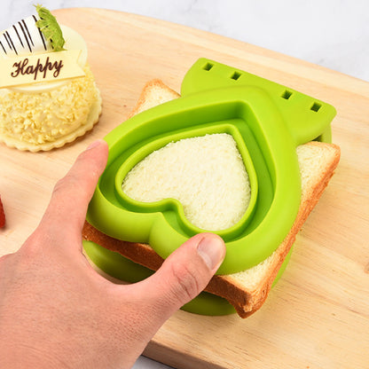 Sandwich Cutter Heart Shape Sandwich Sealer Cutter Crustless Sandwich Maker for Lunchbox