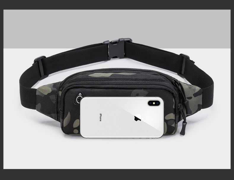 Multi Functional Outdoor Sports Water Resistant Oxford Camouflage Fanny Pack