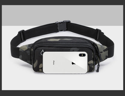 Multi Functional Outdoor Sports Water Resistant Oxford Camouflage Fanny Pack
