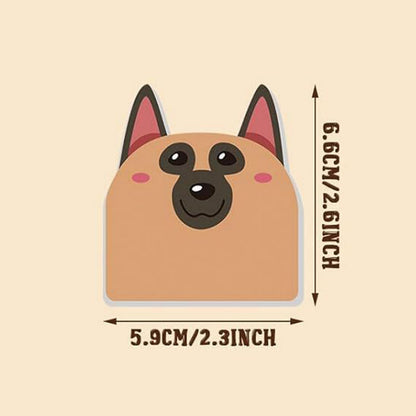 30 Sheets Custom Paper Cute Dog Sticky Notes Page Flag