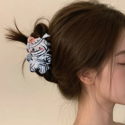 Halloween Pumpkin Ghost Hair Clips