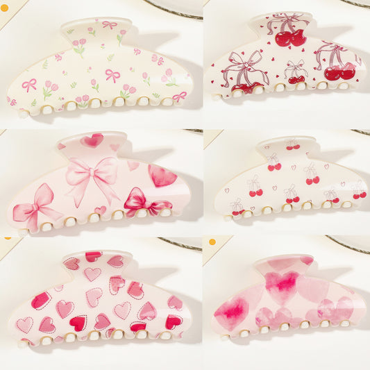 UV Full Color Printing Hair Claw Clips