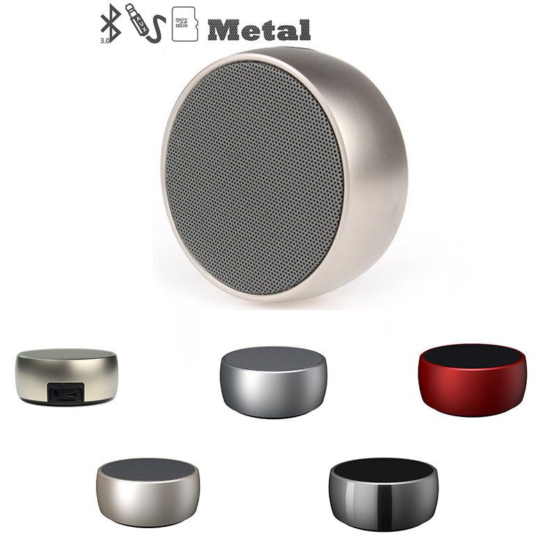 Mini Round Wireless Metal Speaker