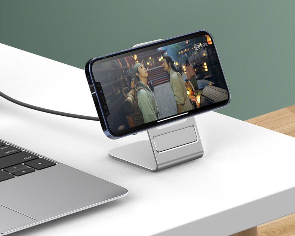 15W Magnetic Wireless Charger Station Aluminum Phone Holder