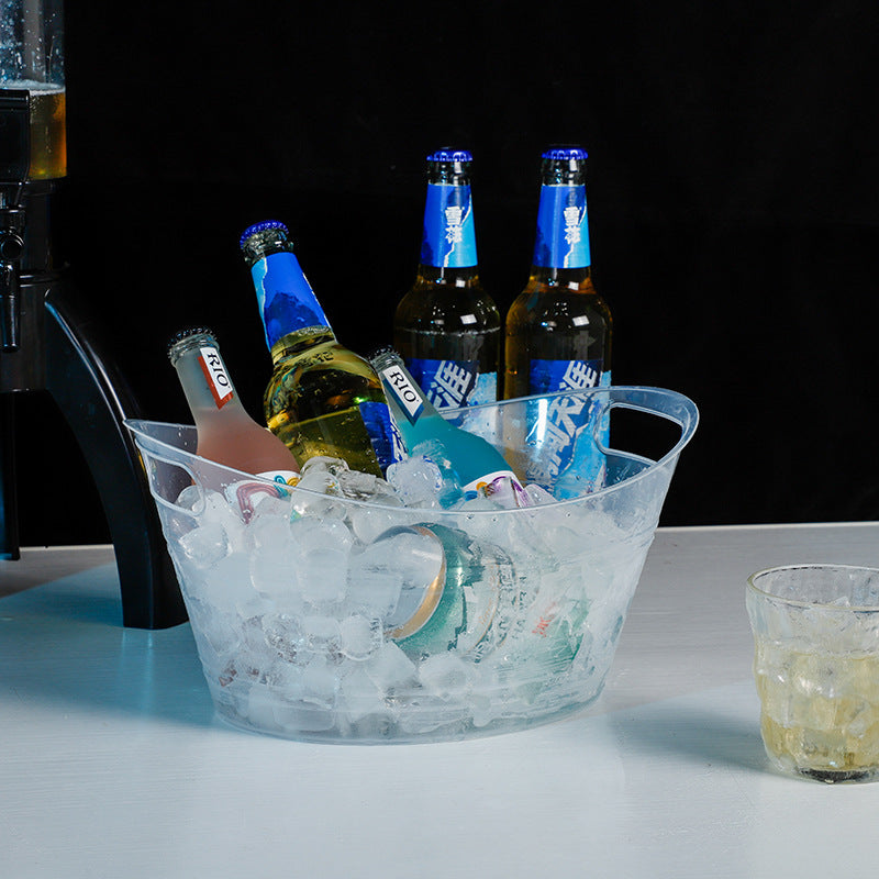 Light Weight Plastic 4.5L Ice Bucket WIth Handle For Bar For Party