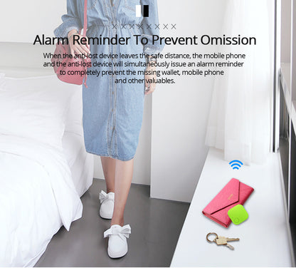 Square-Shaped Wireless Smart Tracker Anti-Lost Device Keychain Key Finder