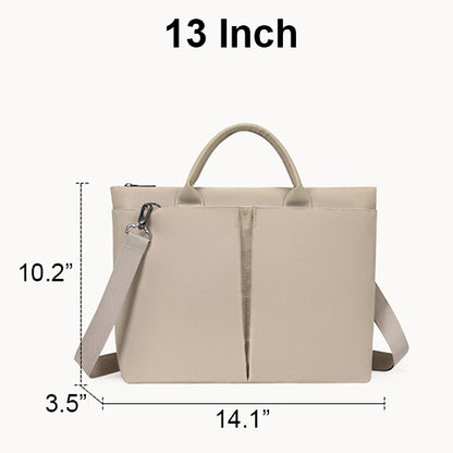 13" Laptop Bag Tote Bag Business Work Bag For Women With Carrying Handle And Shoulder Strap
