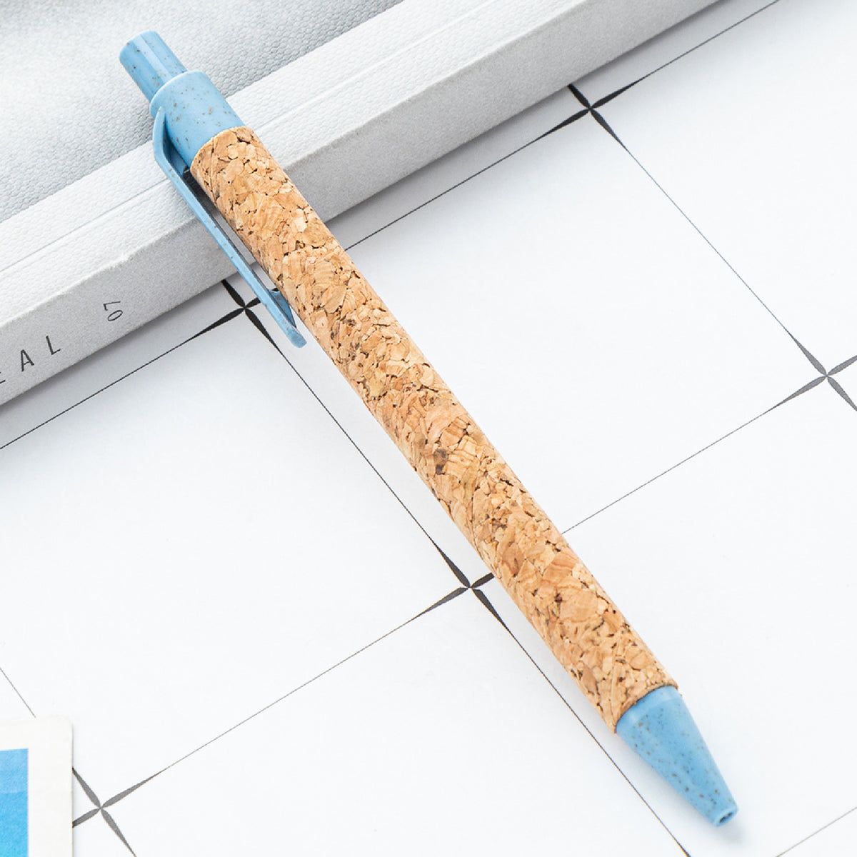Cork Pen Eco Friendly Ballpoint Pen Recycled Wheat Straw Pen for Office, School