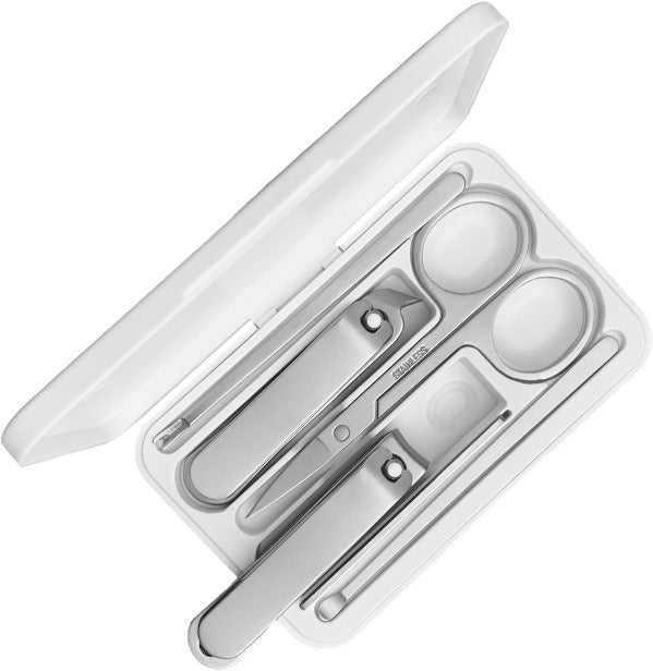 6" 1 Stainless Steel Professional Pedicure Kit Nail Scissors Grooming Kit With White Box