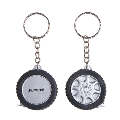 Tire Shape Handhold Tape Measure W/keychain