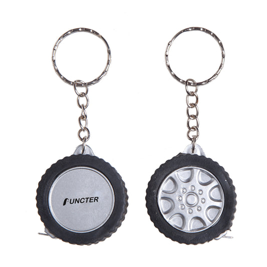 Tire Shape Handhold Tape Measure W/keychain