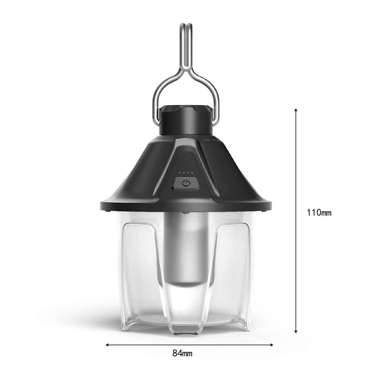 Recharge LED Retro Camping Lantern Adjustable Brightness & Hanger Waterproof Outdoor Vintage Lamp