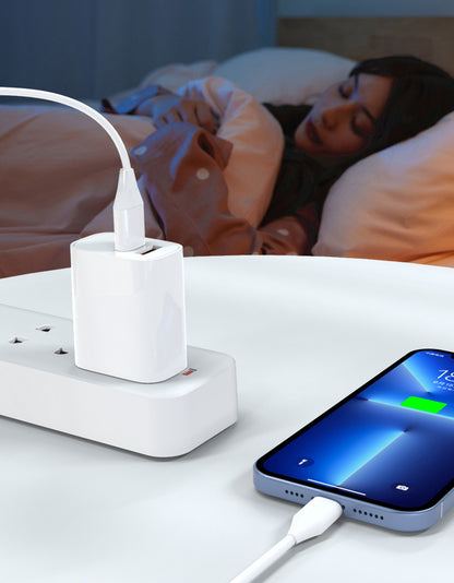 PD 20W + 3.0QC Dual Port Travel Charger W/ETL/FCC Certification