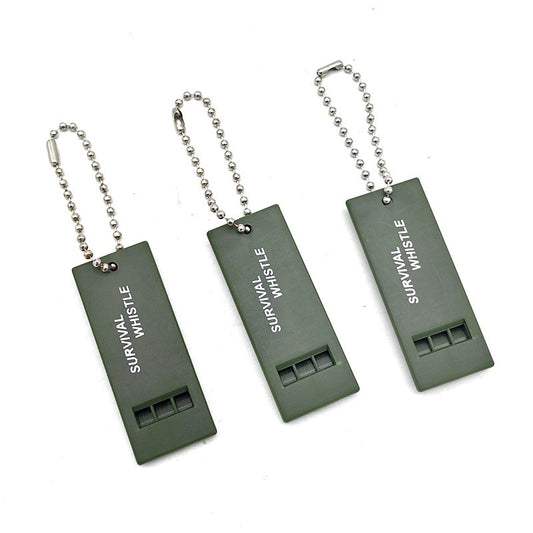 Outdoor Survival Whistle with Bead Chain – Loud Emergency Safety Whistle for Outdoor Use