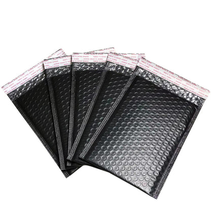 9.7 x 11" Black Poly Bubble Mailer Self Seal Padded Envelopes for Shipping/ Packaging/ Mailing