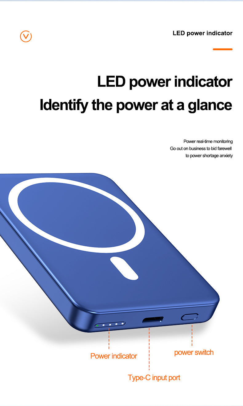 5000mAh 15W Wireless Charging Power Bank W/UL Certification