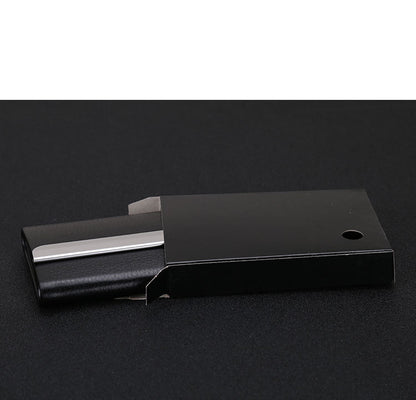 Business Card Cases PU Leather Name Card Holders Stainless Steel Multi Card Holders for Men Women