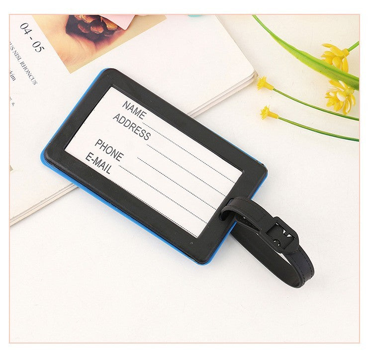 3D Raised Soft PVC Luggage Tag For Suitcase Travel Baggage Identification