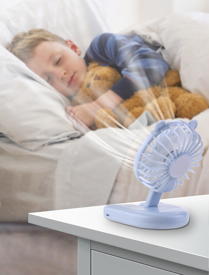Neck Fan Mini Portable Handheld Fan Battery Operated Desktop Folding Fan