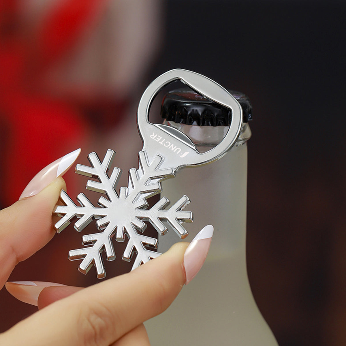Snowflake Shape Metal Beer Bottle Opener