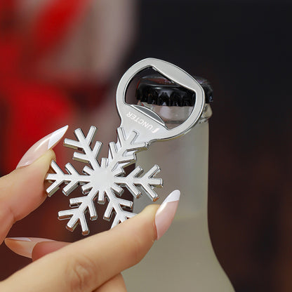 Snowflake Shape Metal Beer Bottle Opener