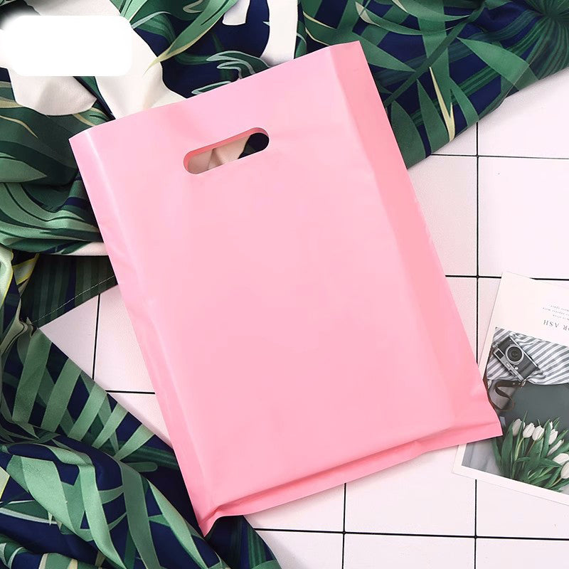 9"x12" 2.4mil Merchandise Bag W/ Die Cut Handle for Boutique Bag Shopping Clothes Packaging Bag