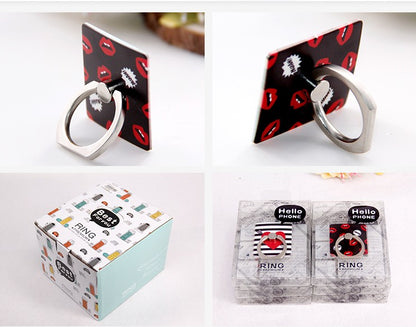 Tablet Mobile Phone Pasting Holder w/Ring