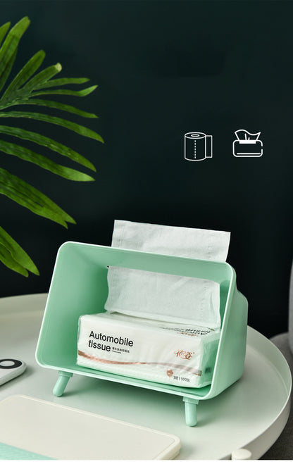 Tissue Box Holder with Phone Mount, Smart Phone Holder, Tissue Box Cover