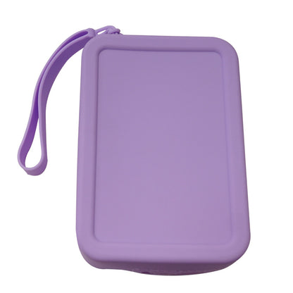 Portable Water Resistant Silicone Zipper Makeup Bag Multi Purpose Organizer Bag