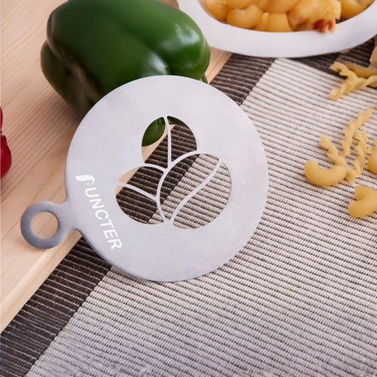 430 Stainless Steel Material Pea Shaped Coffee Latte Mold DIY Coffee