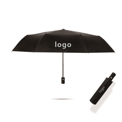 Automatic 8-Rib Black Coated Umbrella