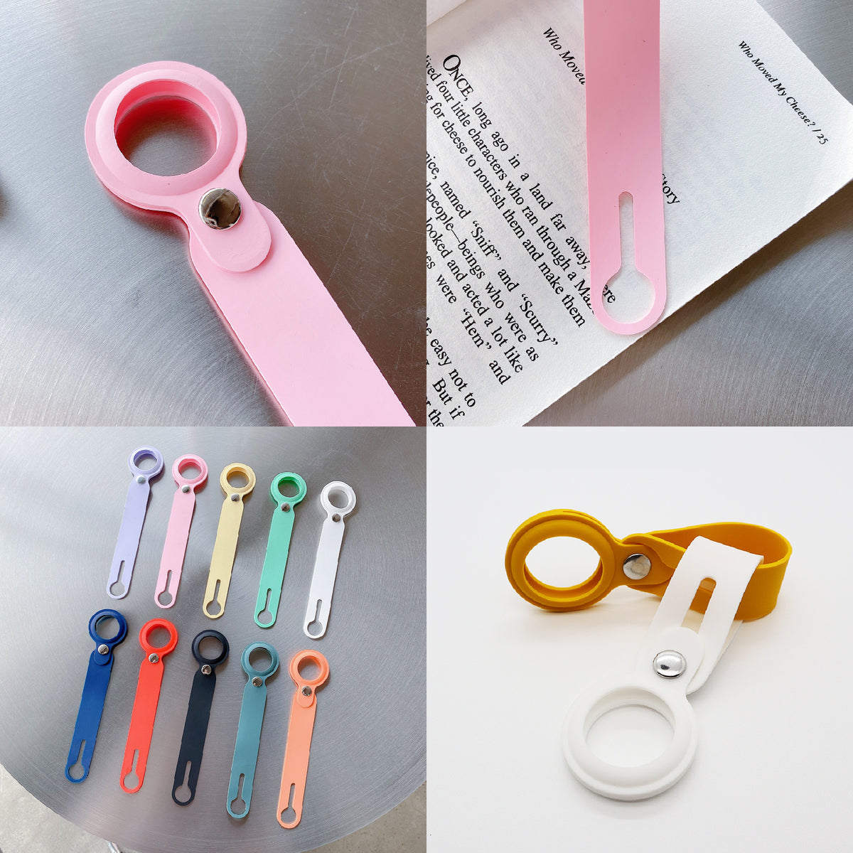 Silicone Key Tag Tracker Cover Access Card Sleeve Anti-Lost Protector Holder