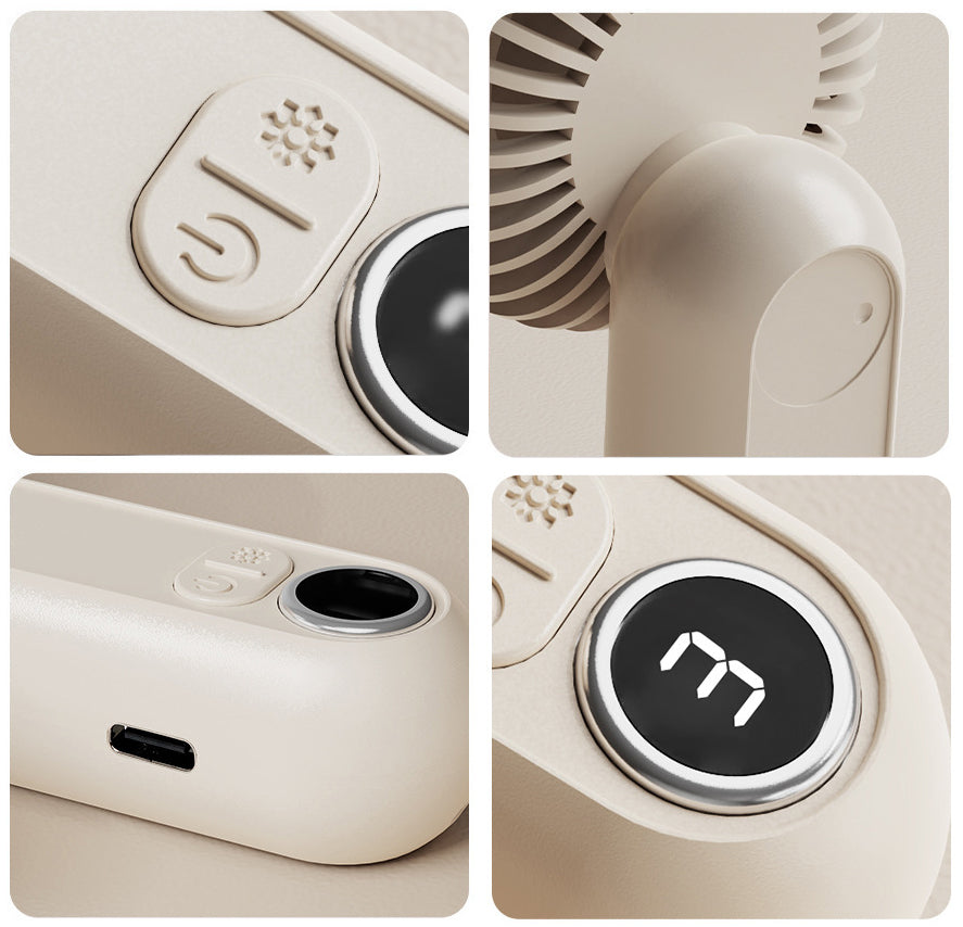 Small Handheld Fan Rechargeable Portable Fan Desk Fan For Travel