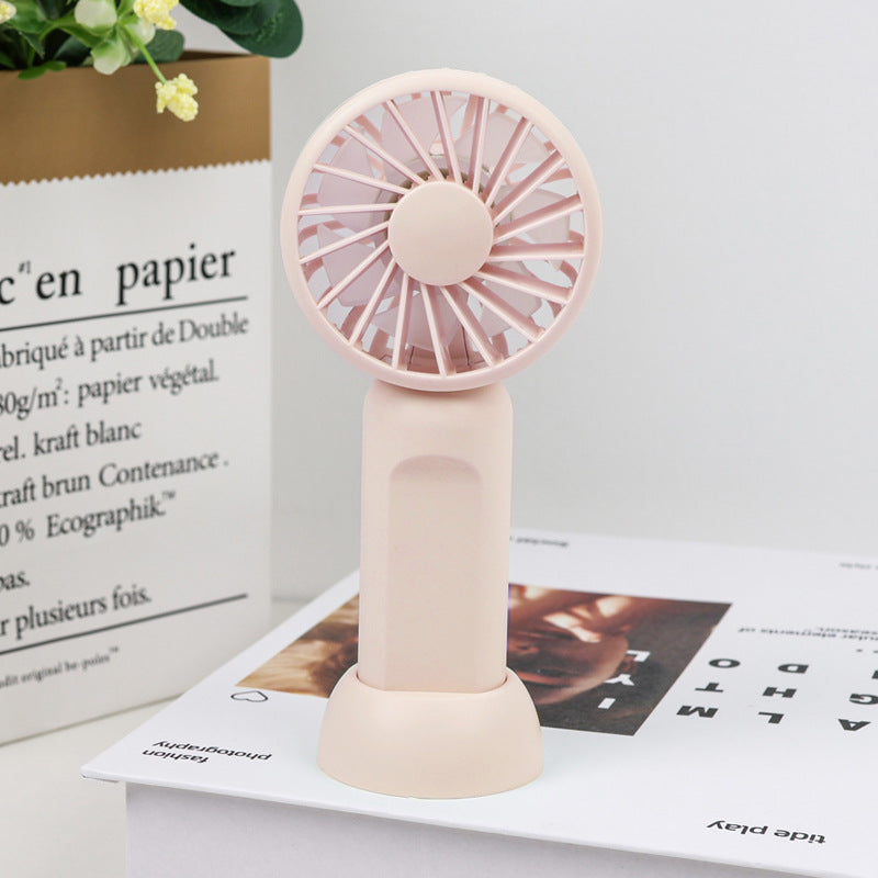 Rechargeable Mini Handheld Fan With 3 Levels Of Adjustable Wind Speed