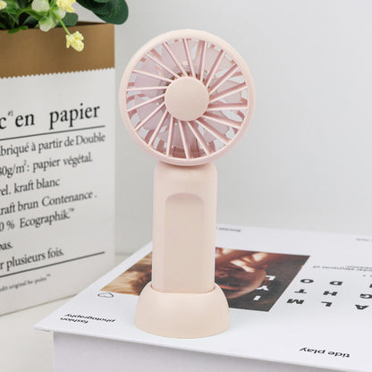 Rechargeable Mini Handheld Fan With 3 Levels Of Adjustable Wind Speed