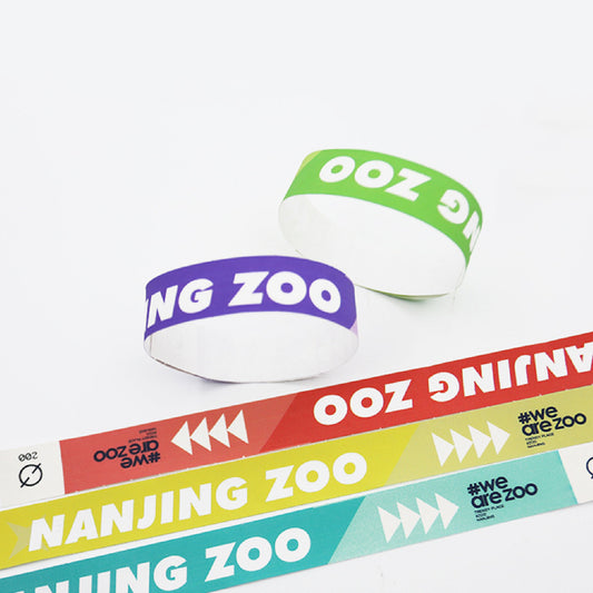 Music Festival Water Resistant Paper Wristbands
