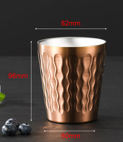 10oz Stainless Steel Double Wall Malleolar Stria Drinking Cup